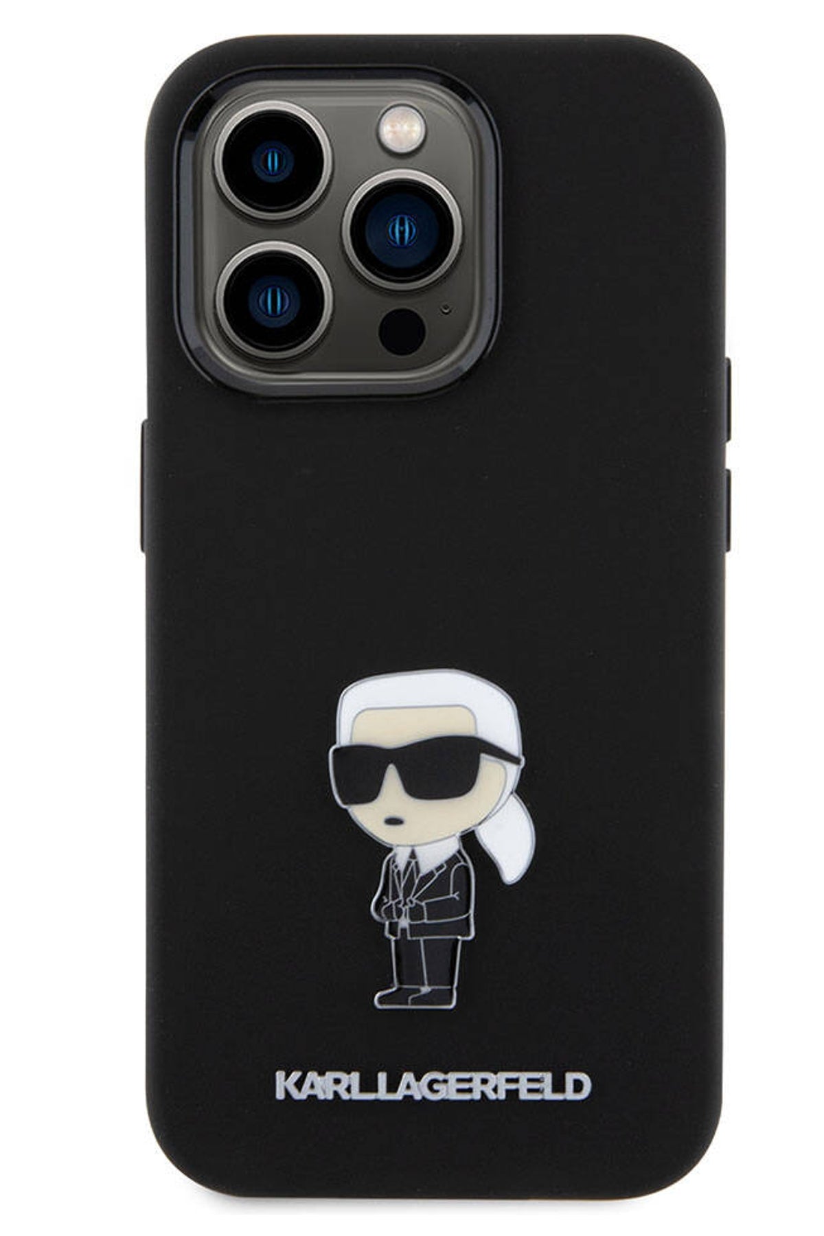 Karl Lagerfeld iPhone 15 Pro Uyumlu İkonik Kılıf Siyah  Karl Lagerfeld