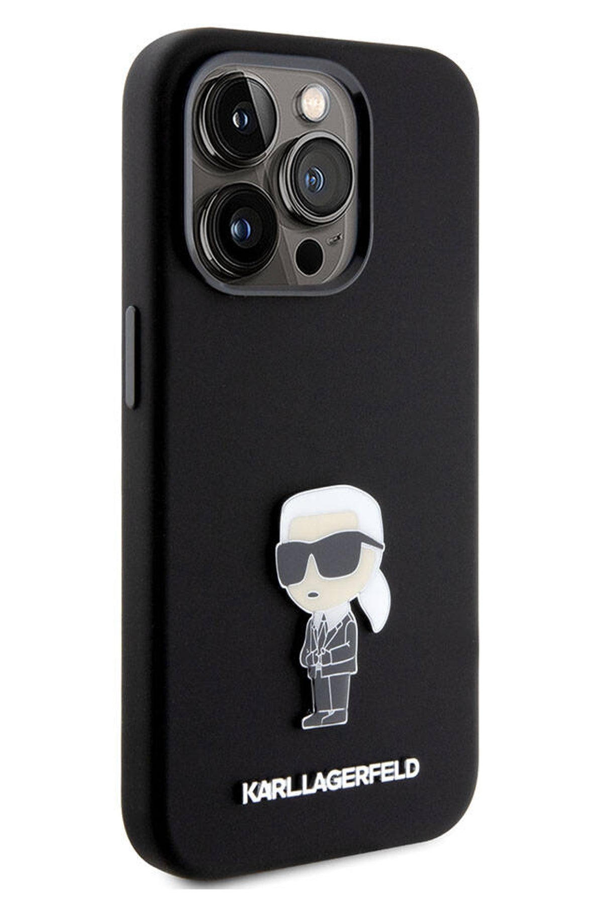 Karl Lagerfeld iPhone 15 Pro Uyumlu İkonik Kılıf Siyah  Karl Lagerfeld