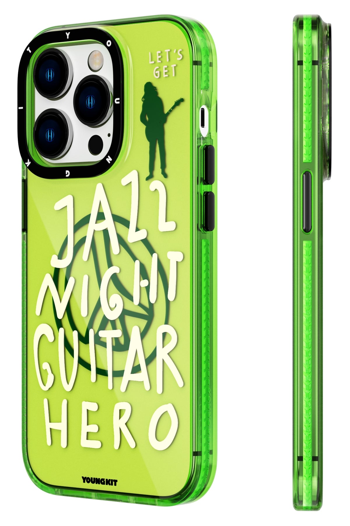 Youngkit Jazz iPhone 14 Pro Yeşil Kılıf  Youngkit