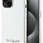 Karl Lagerfeld Hotel iPhone 15 Kılıf Gümüş Gri  Karl Lagerfeld