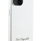 Karl Lagerfeld Hotel iPhone 15 Kılıf Gümüş Gri  Karl Lagerfeld