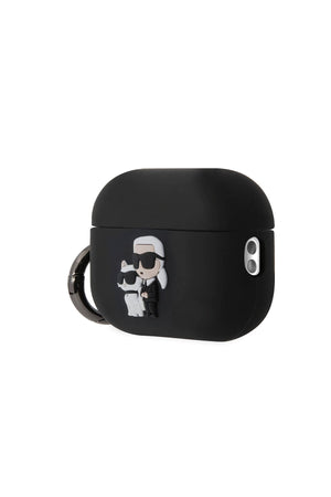 Karl Lagerfeld Karl & Choupette Apple Airpods Pro 2. Nesil Kılıf Siyah  Karl Lagerfeld