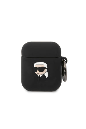 Karl Lagerfeld Karl Head Apple Airpods 2. Nesil Kılıf Siyah  Karl Lagerfeld