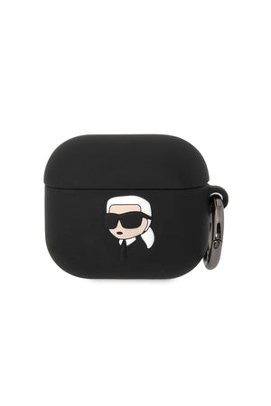 Karl Lagerfeld Karl Head Apple Airpods 3. Nesil Kılıf Siyah  Karl Lagerfeld