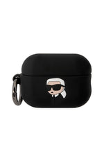 Karl Lagerfeld Karl Head Apple Airpods Pro 2. Nesil Kılıf Siyah  Karl Lagerfeld