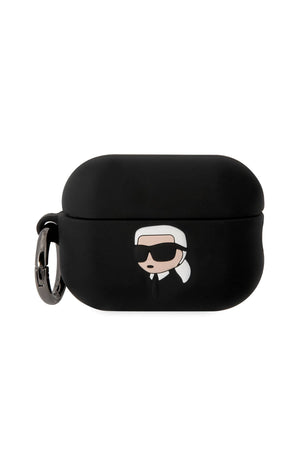 Karl Lagerfeld Karl Head Apple Airpods Pro 2. Nesil Kılıf Siyah  Karl Lagerfeld