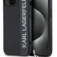 Karl Lagerfeld Saffiano Rhinestones iPhone 14 Kılıf Siyah  Karl Lagerfeld