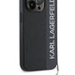 Karl Lagerfeld Saffiano Rhinestones iPhone 14 Pro Max Kılıf Siyah  Karl Lagerfeld