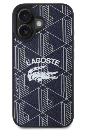 Lacoste Vintage iPhone 16 Magsafe Uyumlu Kılıf Lacivert  Lacoste