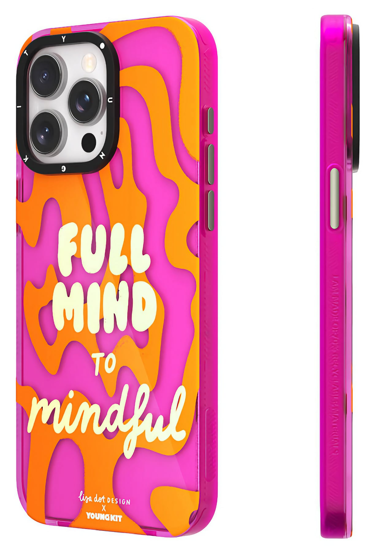 Youngkit Mindfullness iPhone 14 Pro Max Uyumlu Mor  Youngkit