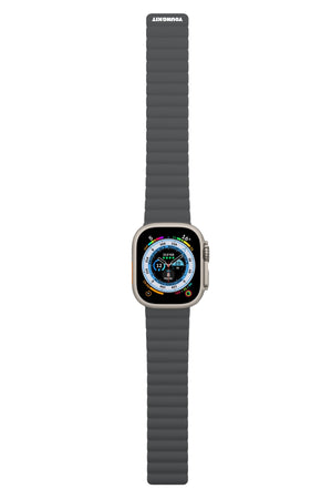 Youngkit Apple Watch Uyumlu Manyetik Mıknatıslı Minimalist Kordon Gri  Youngkit