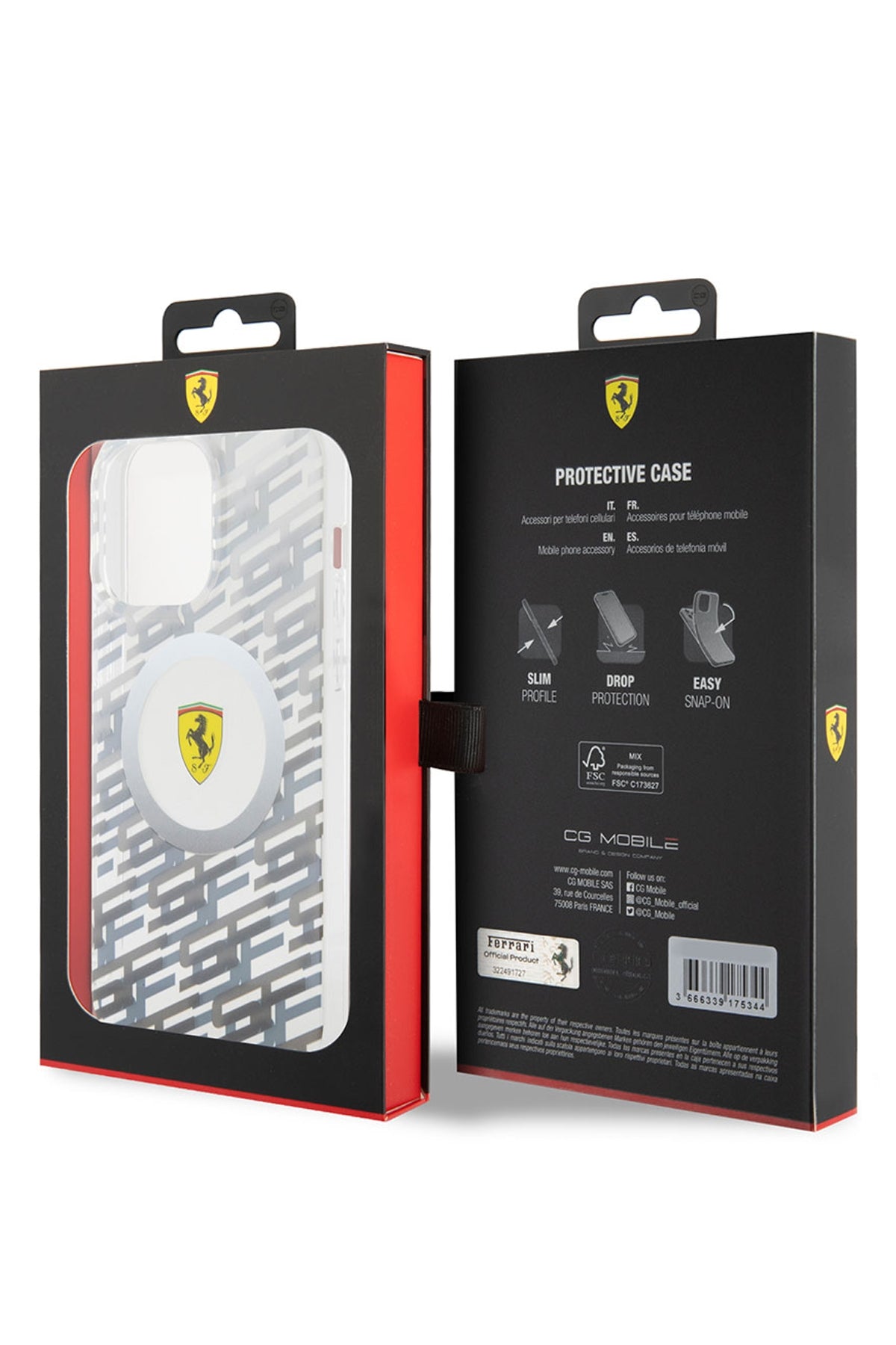 Ferrari iPhone 15 Pro Max Magsafe Uyumlu Multi SF Silikon Kılıf Gri  Ferrari