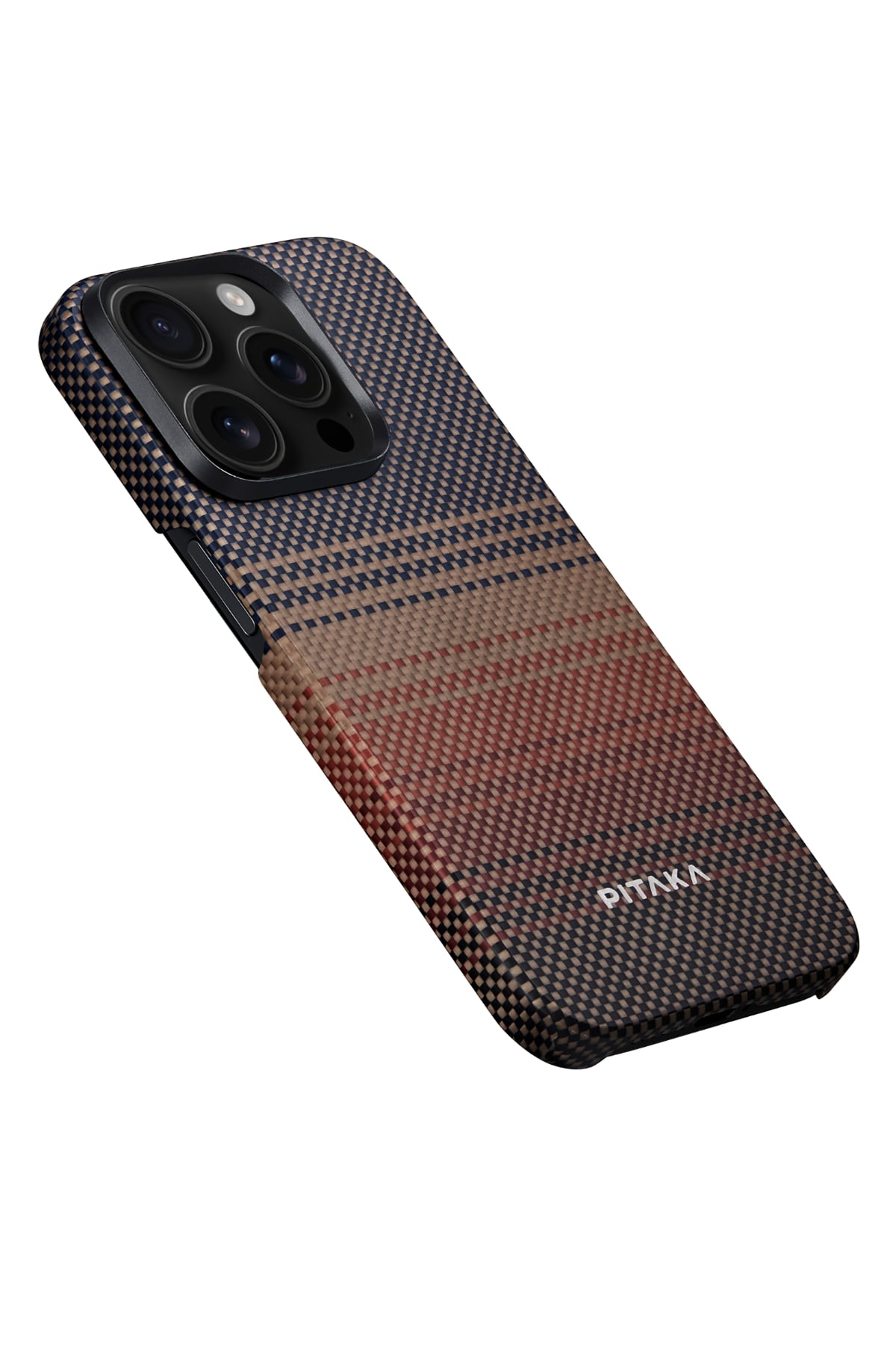 Pitaka Tactile Woven iPhone 15 Pro MagSafe Uyumlu Kılıf Sunset  Pitaka