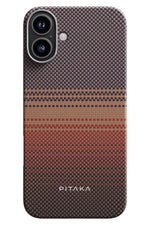 Pitaka Tactile Woven iPhone 16 MagSafe Uyumlu Kılıf Sunset  Pitaka