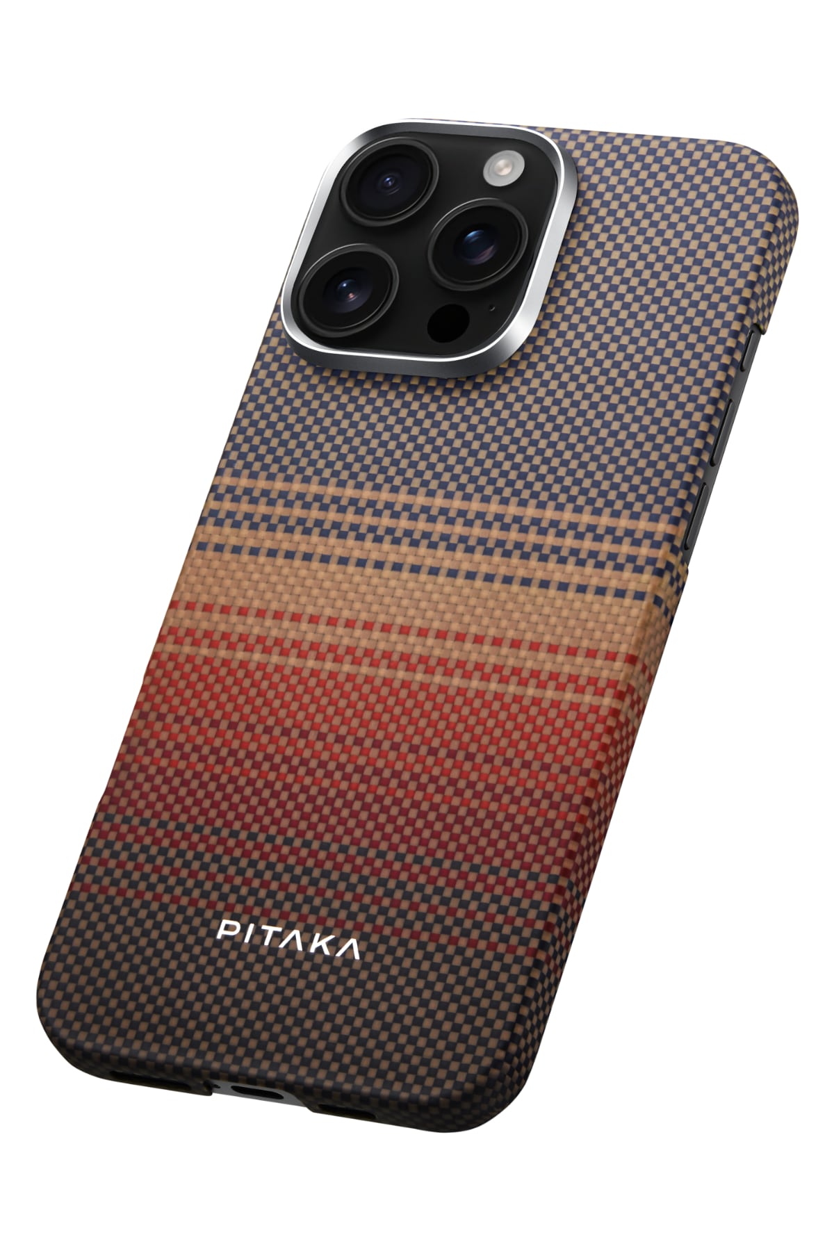 Pitaka Tactile Woven iPhone 16 Pro MagSafe Uyumlu Kılıf Sunset  Pitaka