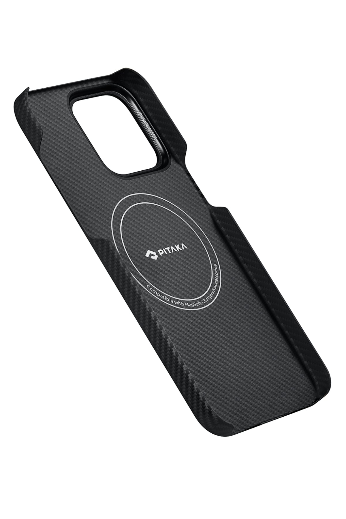 Pitaka Ultra-Slim Classic iPhone 15 Pro Max MagSafe Uyumlu 600D Aramid Fiber Kılıf Siyah  Pitaka