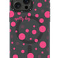 Youngkit Polka Dots iPhone 13 Pro Magsafe Uyumlu Kılıf Gri  Youngkit