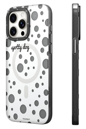 Youngkit Polka Dots iPhone 13 Pro Max Magsafe Uyumlu Kılıf Beyaz  Youngkit