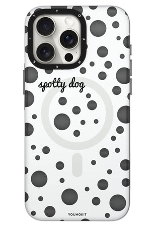 Youngkit Polka Dots iPhone 13 Pro Magsafe Uyumlu Kılıf Beyaz  Youngkit