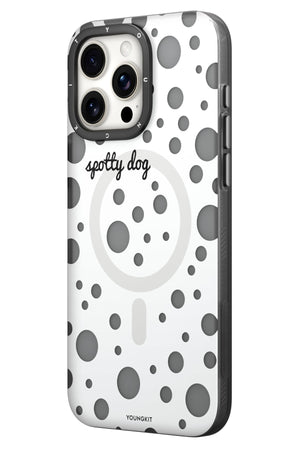 Youngkit Polka Dots iPhone 15 Pro Max Magsafe Uyumlu Kılıf Beyaz  Youngkit