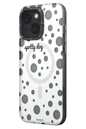 Youngkit Polka Dots iPhone 15 Magsafe Uyumlu Kılıf Beyaz  Youngkit