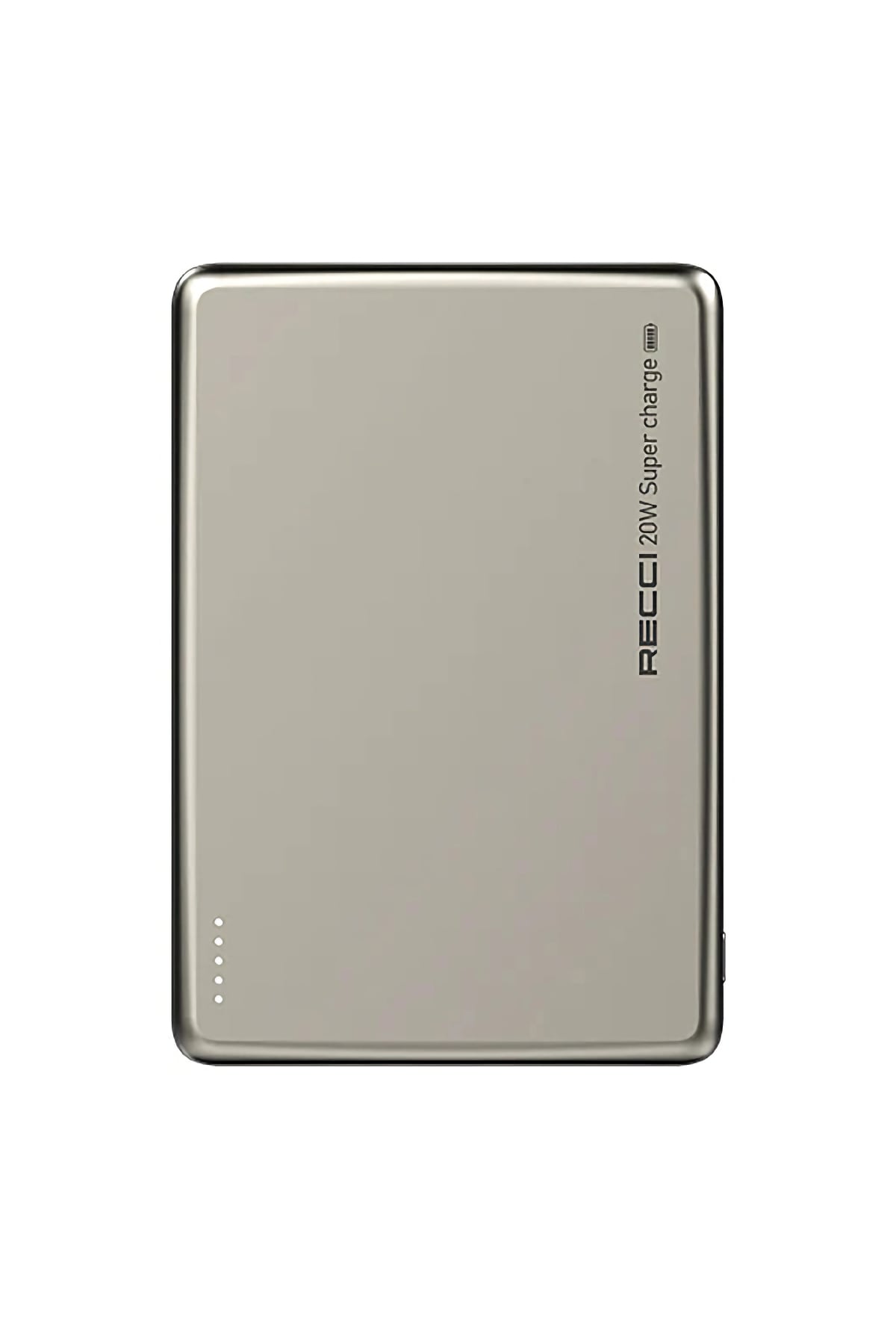 Recci Magsafe Hızlı Şarj Özellikli Powerbank PD 20W 10000mAh Titanium Gold  Recci