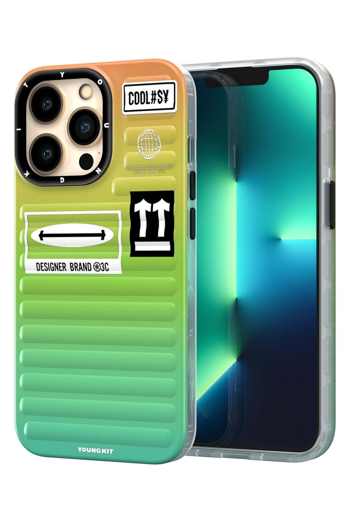 Youngkit Secret Color iPhone 13 Pro Yeşil Kılıf  Youngkit