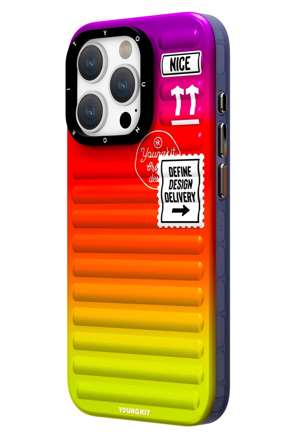 Youngkit Secret Color iPhone 15 Pro Uyumlu Turuncu Kılıf  Youngkit