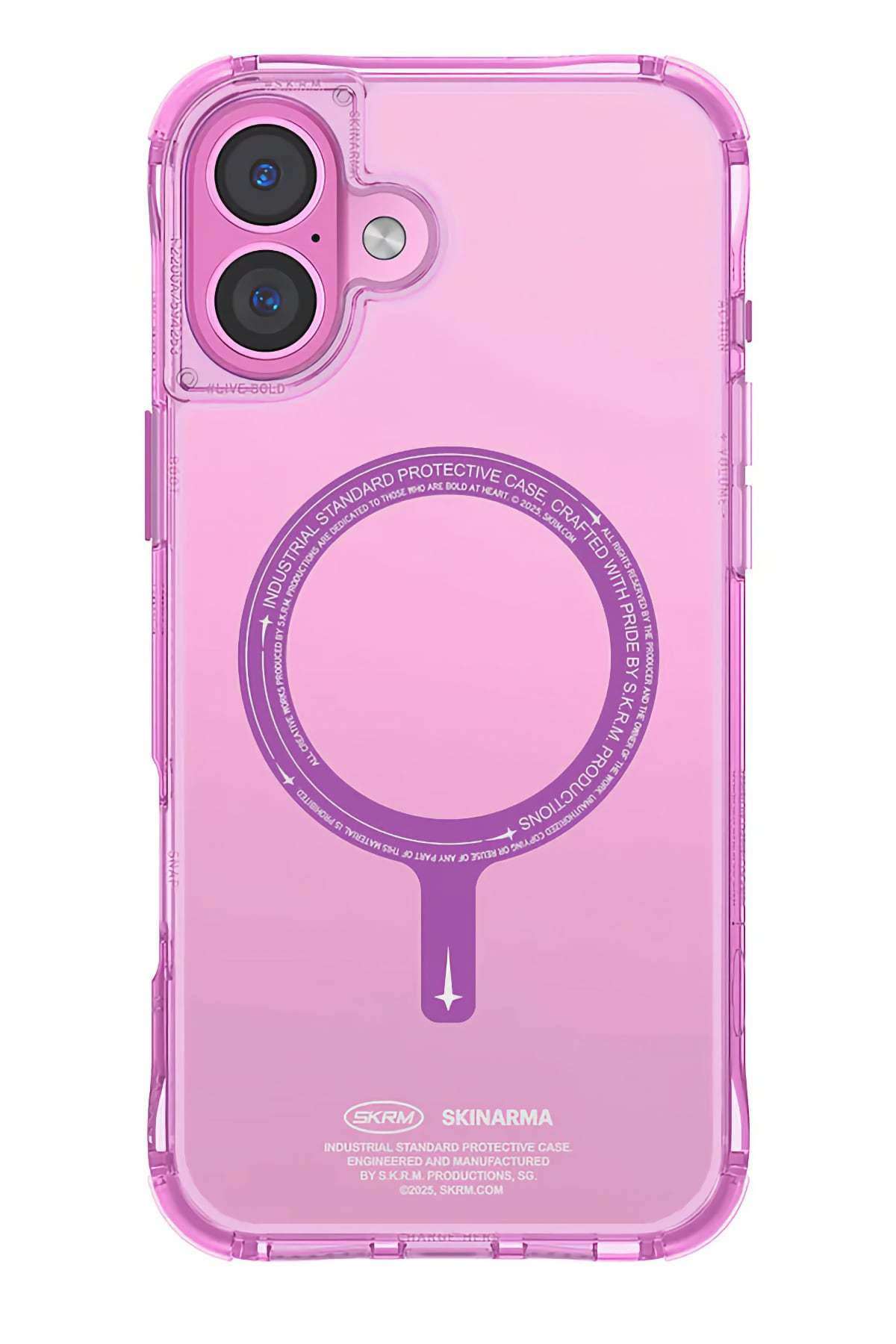 Skinarma Saido iPhone 16 Magsafe Uyumlu Kılıf Pembe  SkinArma