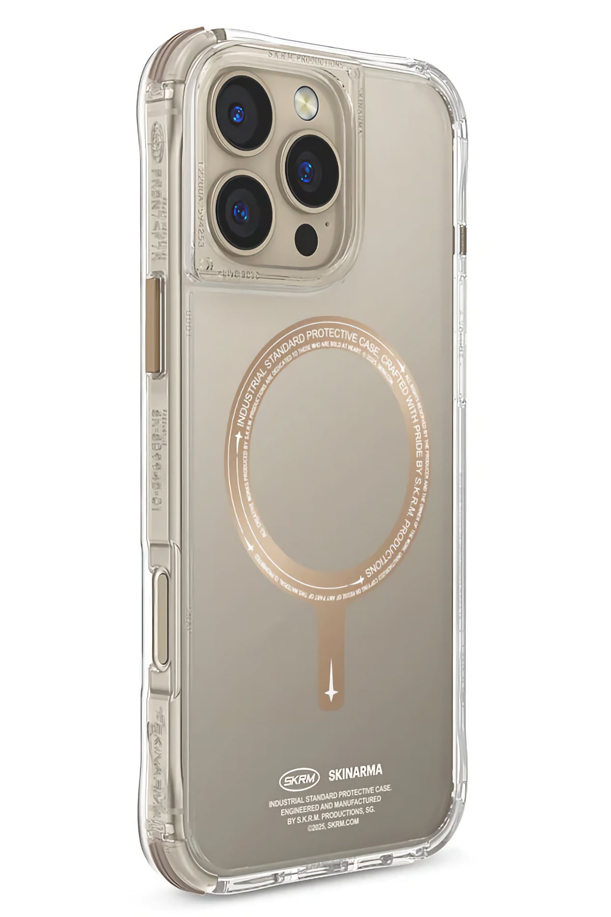 Skinarma Saido Prime iPhone 16 Pro Magsafe Uyumlu Kılıf Gold  SkinArma