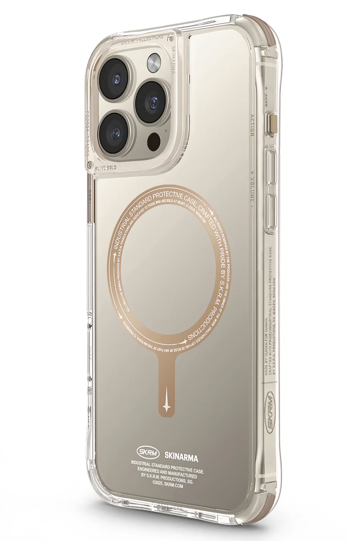 Skinarma Saido Prime iPhone 16 Pro Magsafe Uyumlu Kılıf Gold  SkinArma