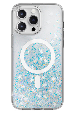 Switcheasy Starfield 3D Glitter Simli iPhone 15 Pro Magsafe Uyumlu Kılıf Mavi  Switcheasy