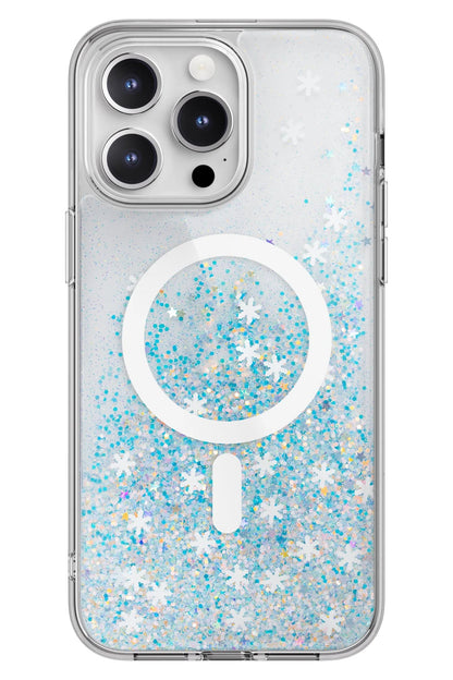 Switcheasy Starfield 3D Glitter Simli iPhone 15 Pro Magsafe Uyumlu Kılıf Mavi  Switcheasy