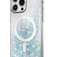 Switcheasy Starfield 3D Glitter Simli iPhone 15 Pro Magsafe Uyumlu Kılıf Mavi  Switcheasy