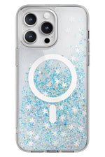 Switcheasy Starfield 3D Glitter Simli iPhone 15 Pro Max Magsafe Uyumlu Kılıf Mavi  Switcheasy