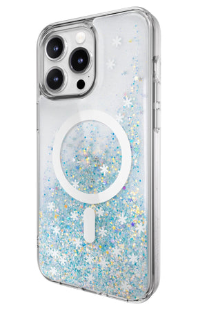 Switcheasy Starfield 3D Glitter Simli iPhone 15 Pro Max Magsafe Uyumlu Kılıf Mavi  Switcheasy