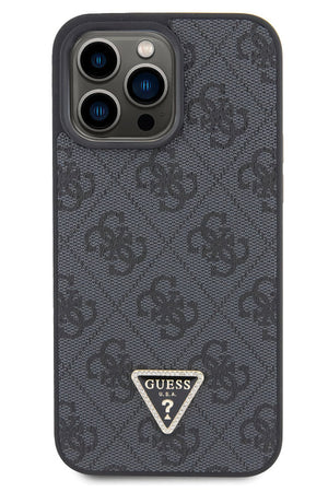 Guess iPhone 14 Pro Max Uyumlu 4G Desenli Strass Kılıf Siyah  Guess