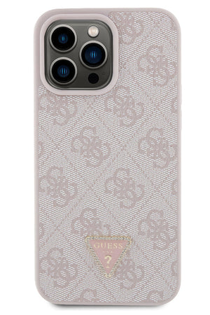 Guess iPhone 14 Pro Max Uyumlu 4G Desenli Strass Kılıf Pembe  Guess