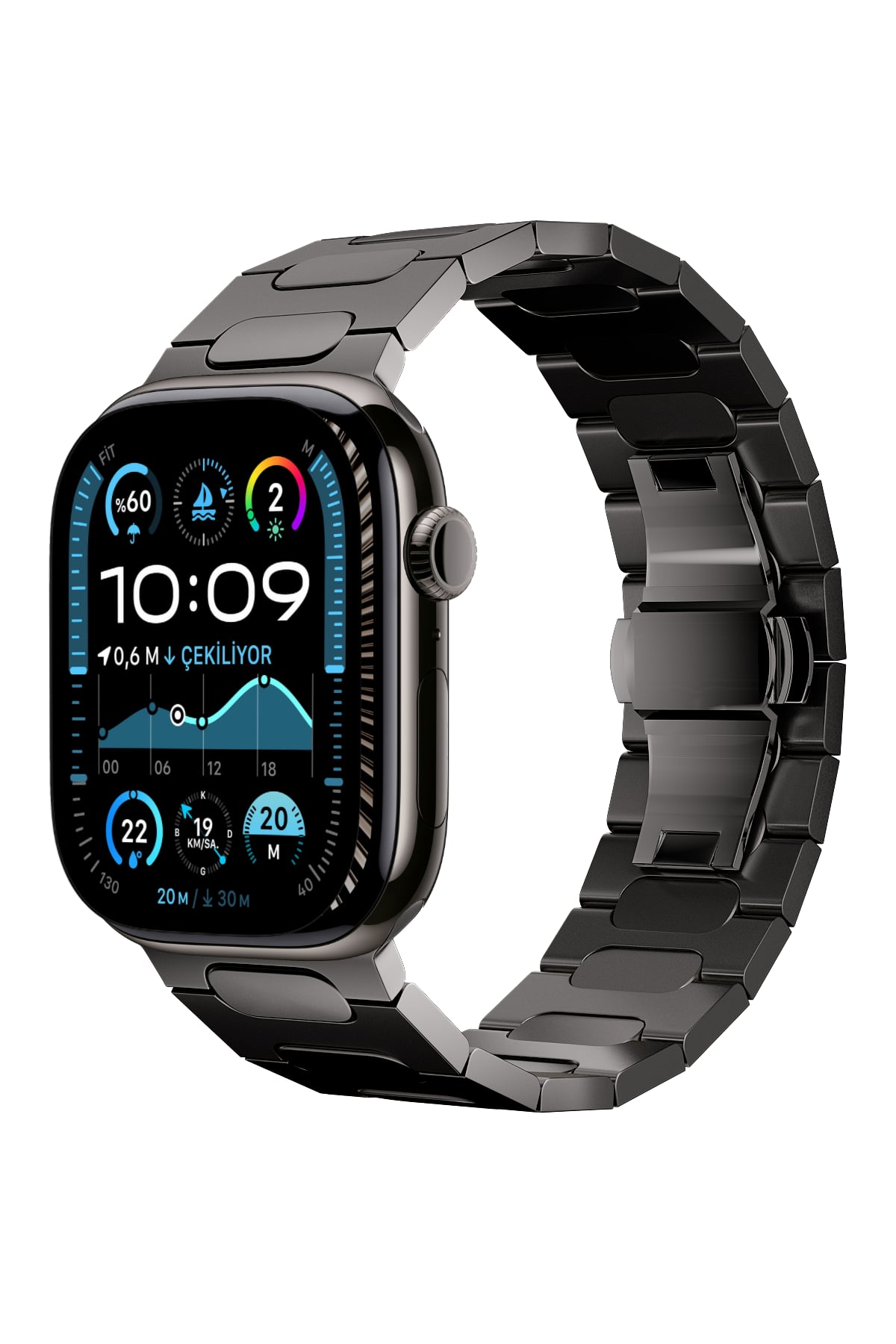 Titanova Apple Watch Uyumlu Titanyum Kordon Arduvaz Bikordon