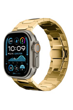 Titanova Apple Watch Uyumlu Titanyum Kordon Gold Bikordon