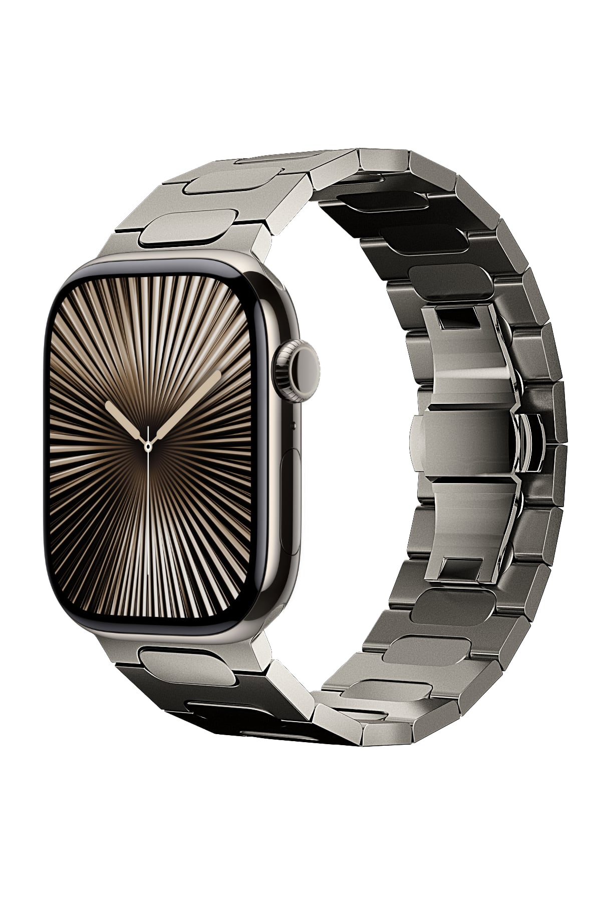 Titanova Apple Watch Uyumlu Titanyum Kordon Mat Starlight Bikordon