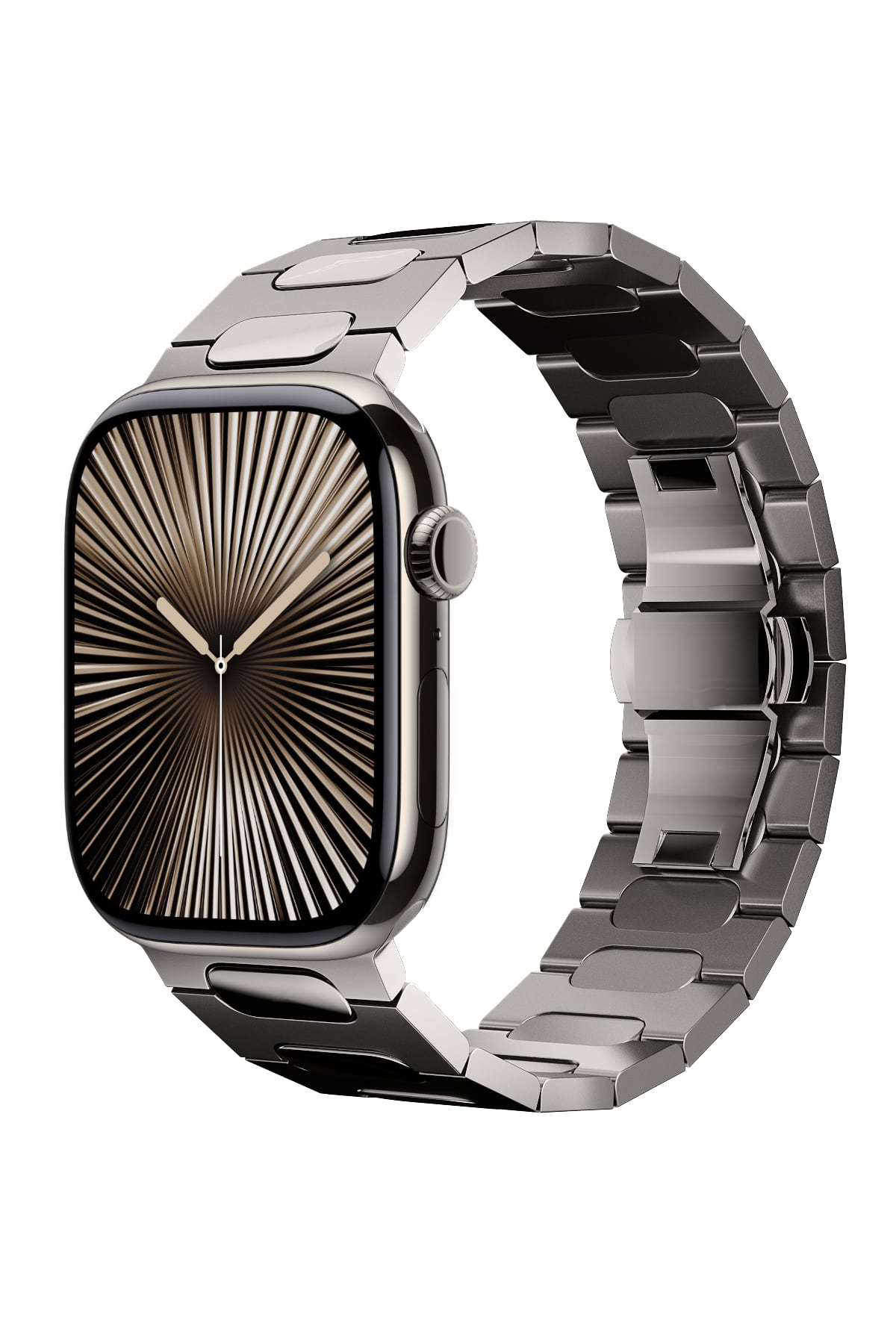 Titanova Apple Watch Uyumlu Titanyum Kordon Naturel Bikordon