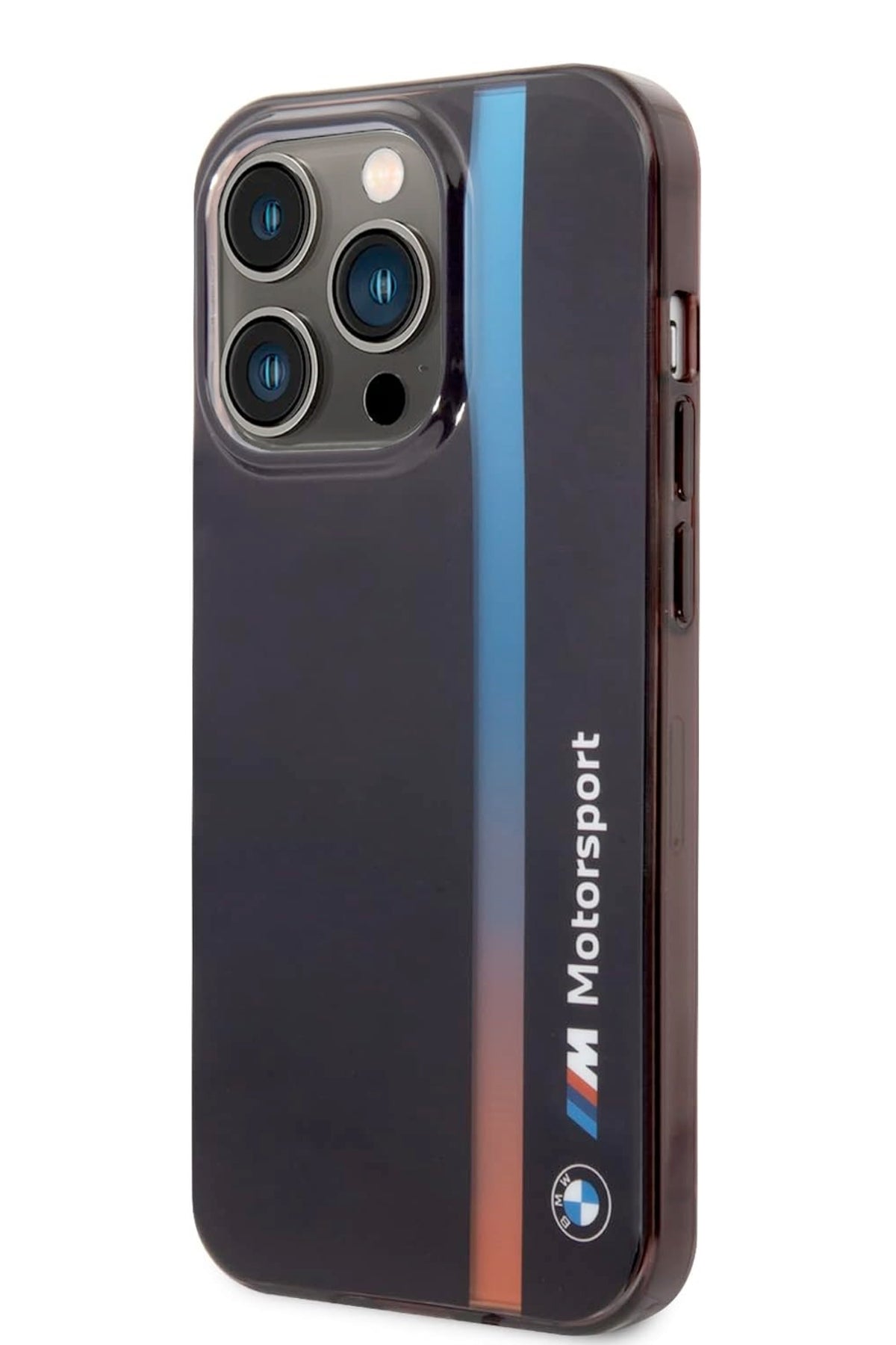 Apple iPhone 14 Pro uyumlu BMW M Motorsport Lisanslı Tricolor Kılıf  BMW