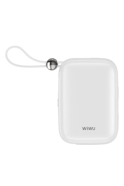 Wiwu Wi-P042 Monaco Serisi Lightning ve Type-C Kablolu Dijital LED Göstergeli Askılı Powerbank 10000mAh  Wiwu