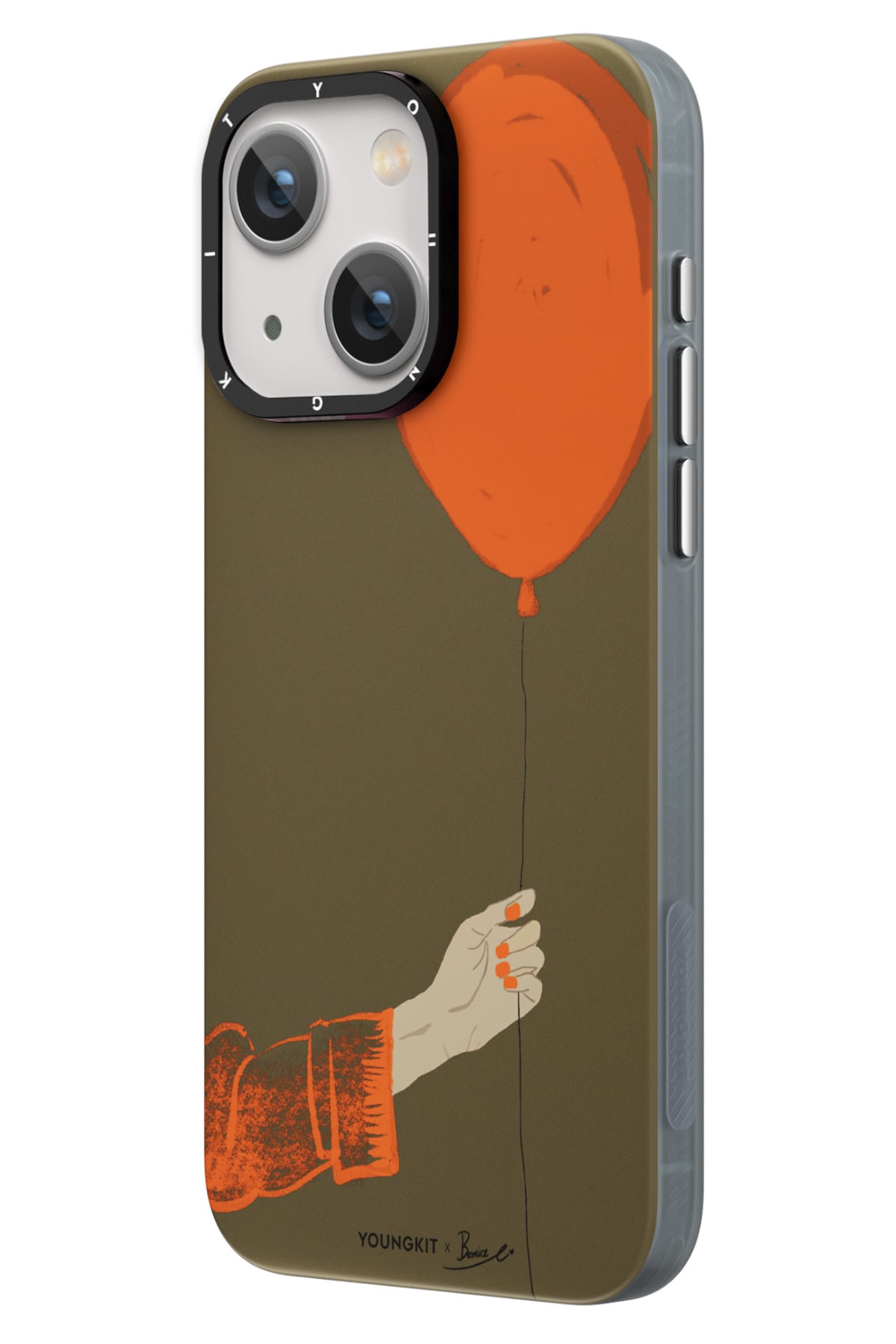 Youngkit Orange Flying Balloon iPhone 13 / 14 Magsafe Kılıf  Youngkit