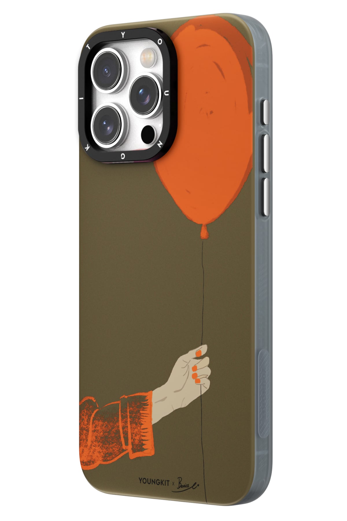 Youngkit Orange Flying Balloon iPhone 15 Pro Magsafe Kılıf  Youngkit