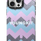 Youngkit Star Dazzle iPhone 14 Pro Magsafe Uyumlu Kılıf Turkuaz  Youngkit