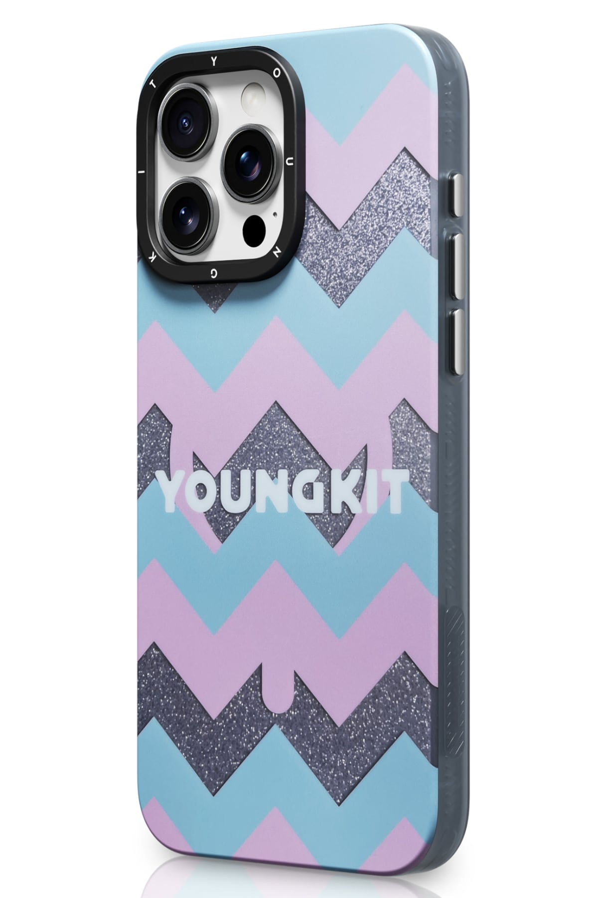 Youngkit Star Dazzle iPhone 15 Pro Magsafe Uyumlu Kılıf Turkuaz  Youngkit