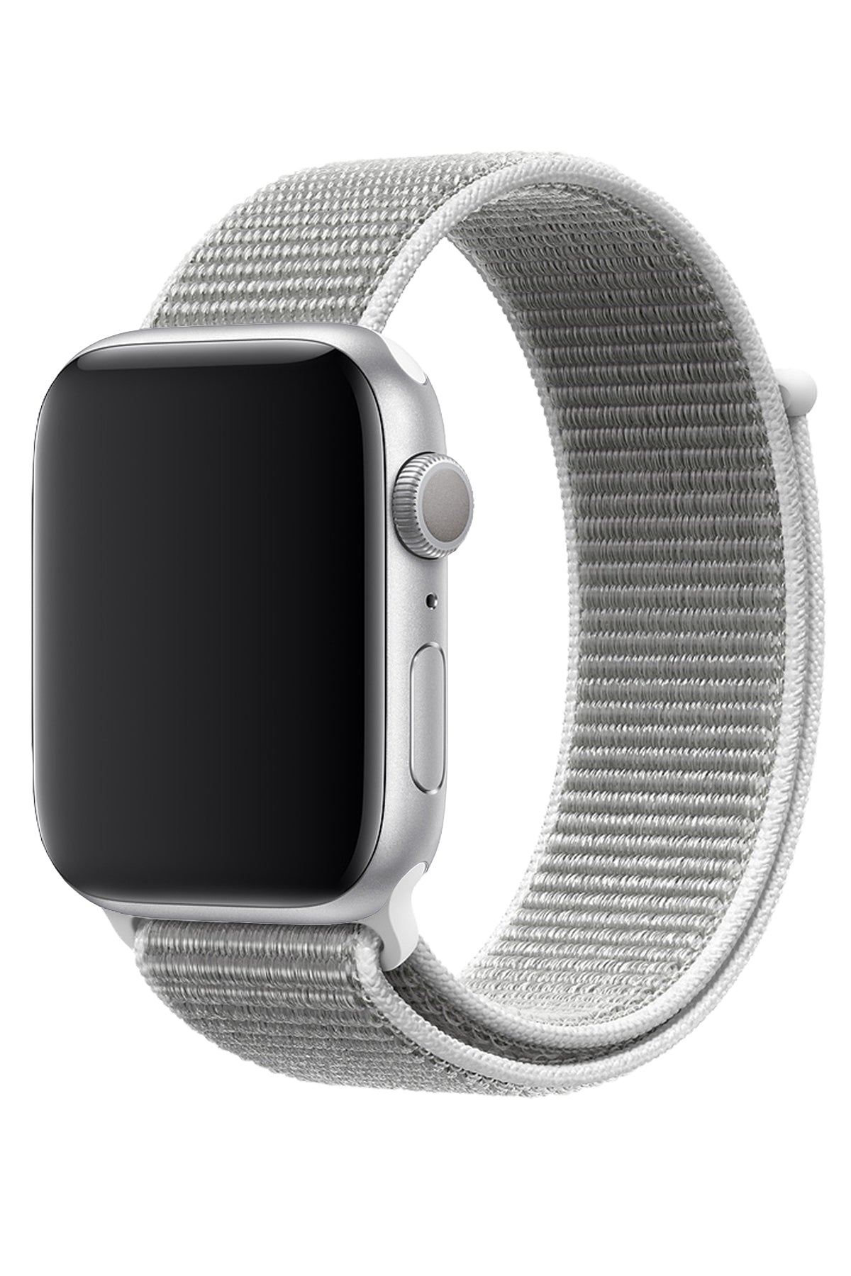 Apple Watch Uyumlu Spor Loop Kordon Beyaz Gri  bikordon