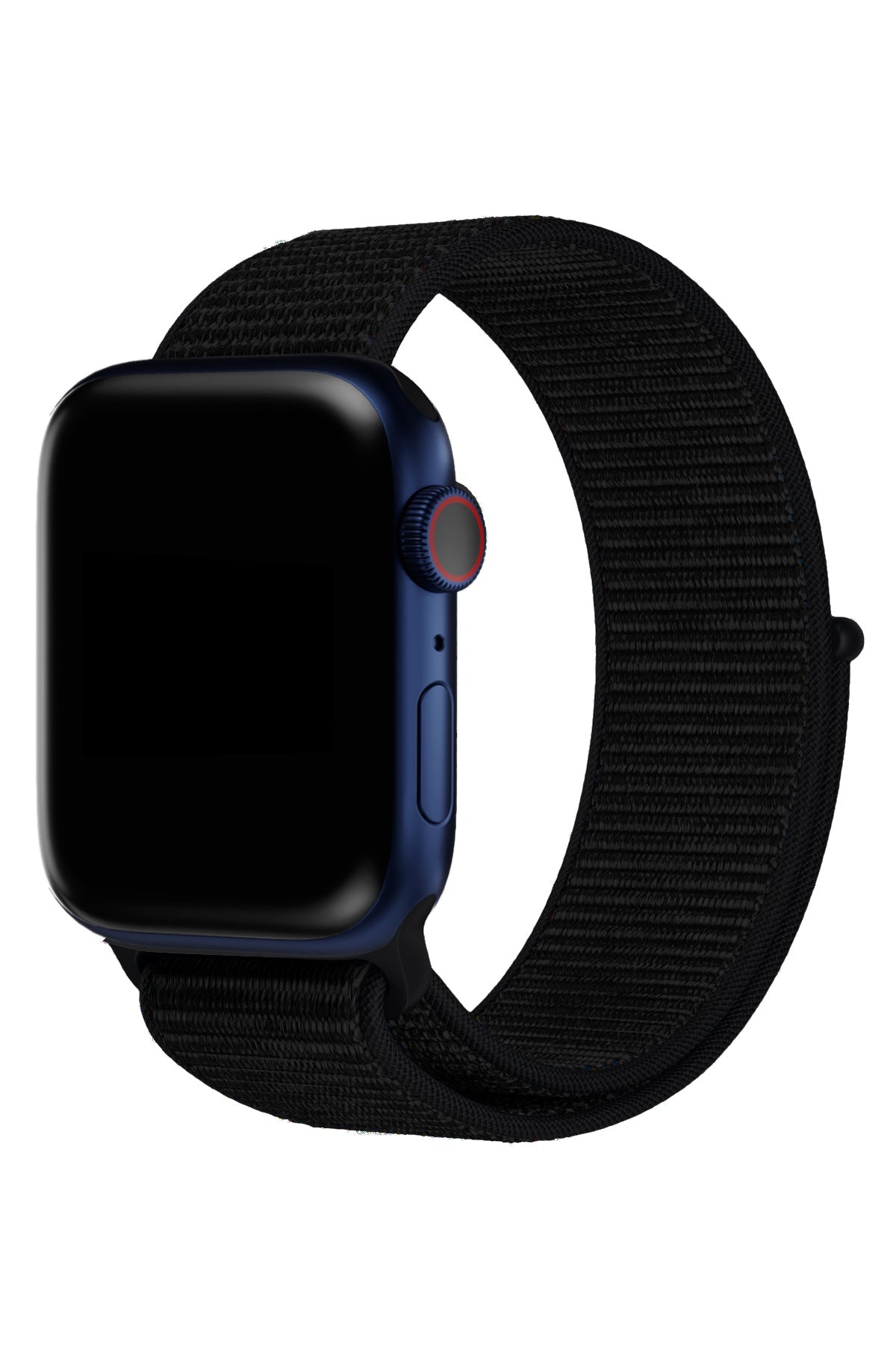 Apple Watch Nylon Knitted Sport Loop Band Dark Black Dark Black – bikordon